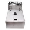 Electric Deep Fryer Stainless Steel Single Cylinder Single Sieve 6L Electric Immersion Deep Fryer