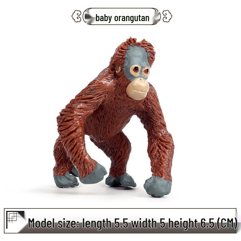 Cross-Border Children's Cognitive Animal Model: Gorilla, Monkey, Ape Toy Ornament