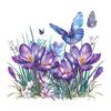 Butterfly Flower Toilet Seat Stickers Self-Adhesive Toilet Lid Decals Diy Removable Stickers For Bathroom Home Decor