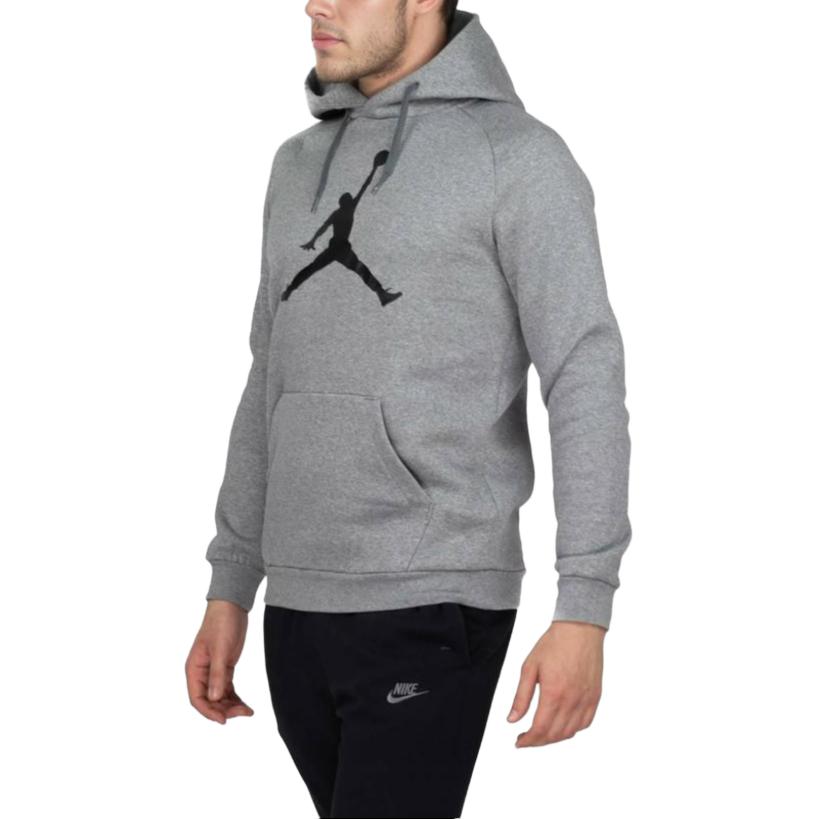 Jordan Sweatshirts Men's Gray Hooded Moderate Regular DA6802-091