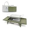 Charmline 35 x 22 cm Portable Charcoal BBQ Stove, Foldable Compact Camping Equipment for 1-3 People, Ideal for Garden, Beach, Picnic and Table Use,
