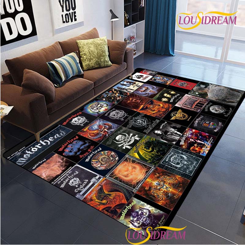 Music Band Carpet for Living Room Bedroom Rugs Kitchen Kids Door Unslip Floor Mats Birthday gift photography props Rug British