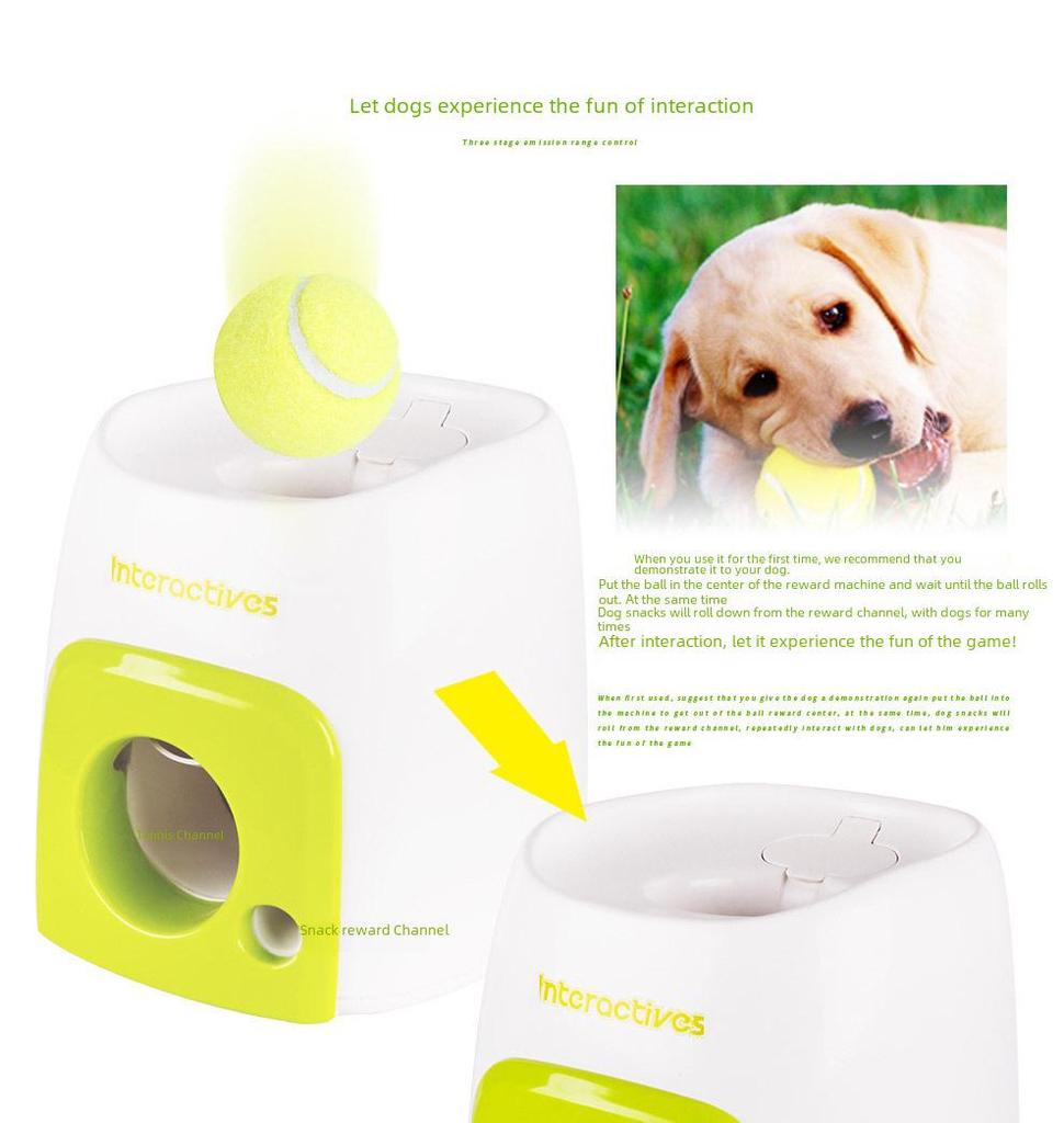 Interaktywna Nagroda do Treningu Psa Podajnik Piłek Tenisowych Zabawka