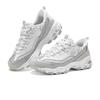 Skechers DLites 1.0 Milk Tea Bear Trendy Low-Top Dad Sneakers Women Sneakers Gray White 150537-WSL