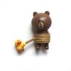 6pcs/lot 3.5-6cm PVC Line Brown Bear Cony Rabbit Moon Friend Action Figure Cute Decoration And Toy