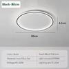 Modern LED Ceiling Light 20/30/50/80CM Dimmable Round Lamp For Bedroom Living Room Apartment Study Indoor Decor Lighting Fixture