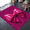 Nouveau Tapis Rose et Noir avec Nœud 2025 pour Salon Chambre Maison Décoration Canapé, Tapis de Sol Antidérapant pour Jouer les Enfants28