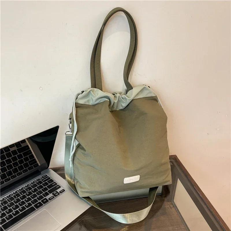 Codzienne torby na ramię z nylonu o dużej pojemności, wszechstronne, gorąca sprzedaż, kontrastowe kolory, do dojazdów, przenośne, listonoszki dla kobiet