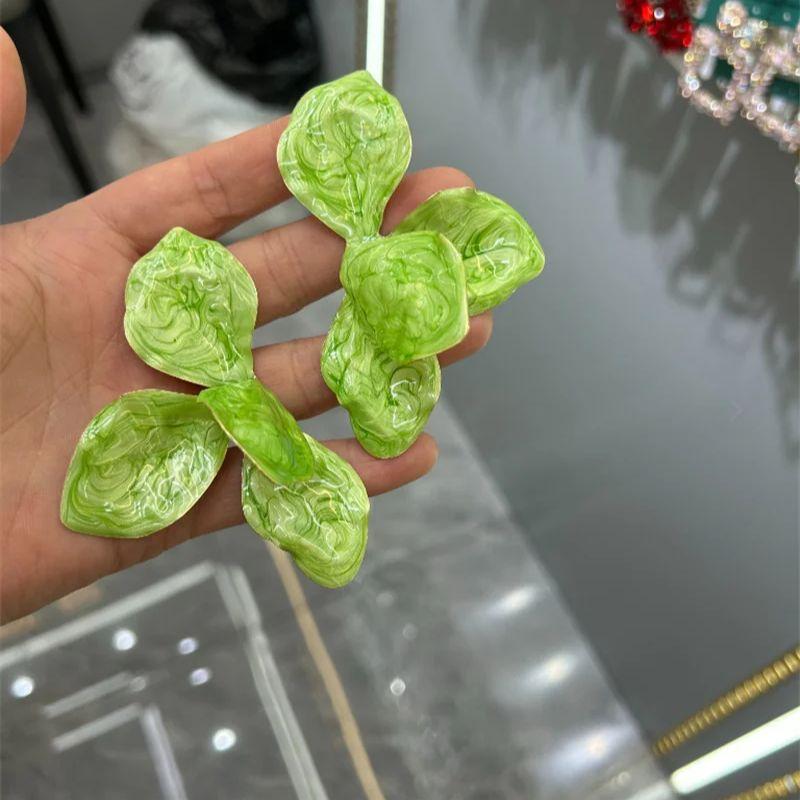 

Винтажные Серьги-гвоздики с Крупными Цветами для Женщин Девушек Личности Модные Праздничные Украшения Вечерние Аксессуары