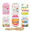 60pcs Cute Teachers Appreciation Week Tags Blessing Cupcake Tags  Teachers' Day Supplies