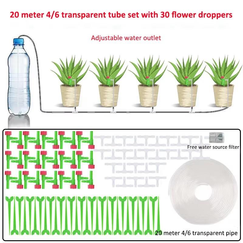 Garden Regulating Drip Irrigation Kit Automatic Watering Device 4/7mm Hose Potted Plants Watering Saving Micro Dripper
