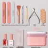 Complete Manicure Set: Nail Files, Dead Skin Remover, Finger Nail Tools, Polishing & Sanding Strips