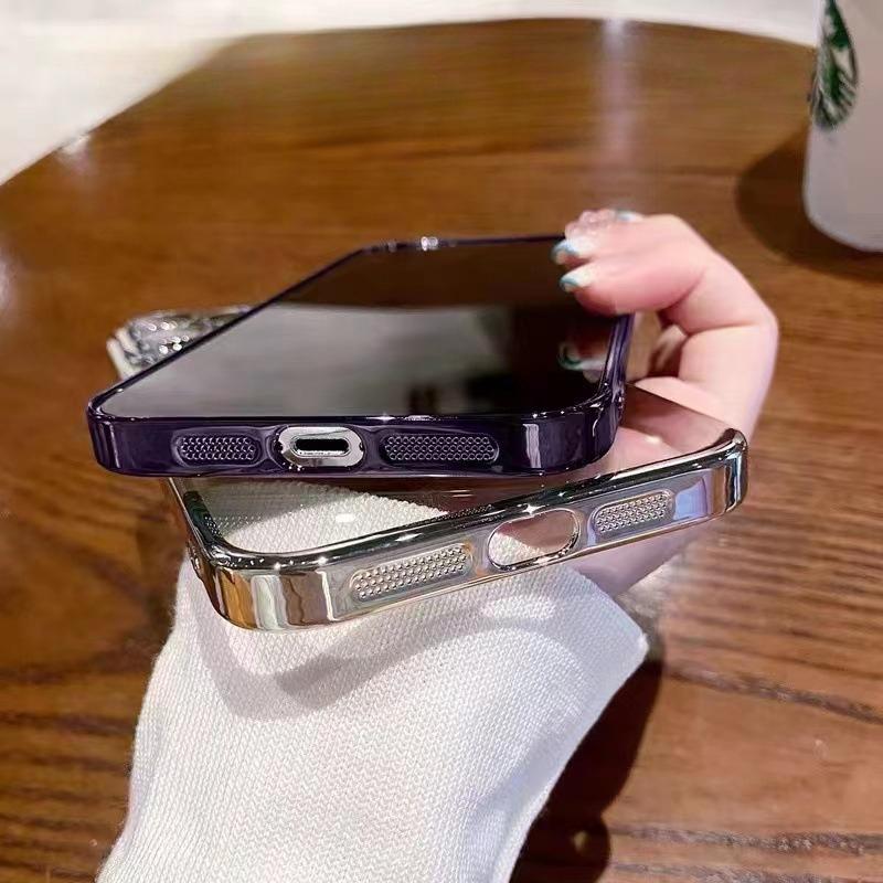 Luxury Plating Magnetic Clear Case for iPhone 16 Pro Max, Compatible with MagSafe Shockproof Camera Protection Cover