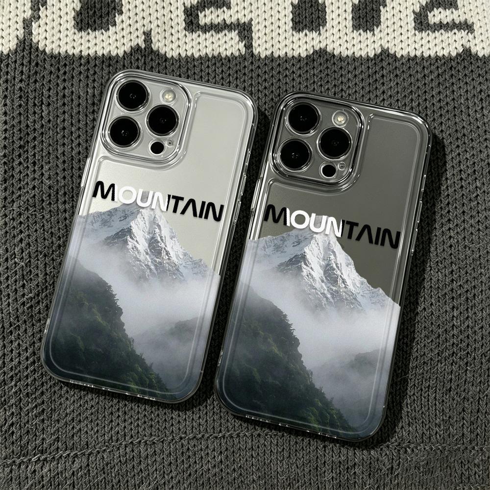Schneeberg Berg Klare Hülle Für Iphone 17 Pro Max 11 15 12 13 14 16 Pro Max Air 16E 17E Hülle Funda Stoßfänger