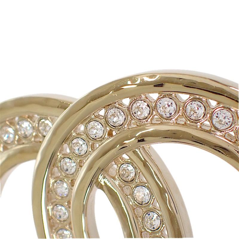 Chanel Brooch Gold metal/Rhinestone Women