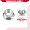 90305PAAA01 90305P0G003 Power Steering Pump Pulley Nut for Honda Accord 1995-2012 for Honda Civic 1996-2011 / Inner/Durable Metal/ 1 Pcs Silver Tone
