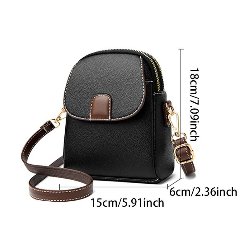 Women's Crossbody Bags PU Leather Mobile Phone Bag For Female Bag Designer Simple Fashion Messenger Bags