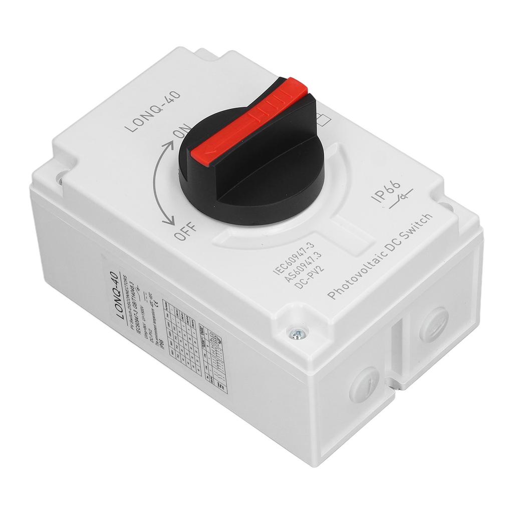 PV Solar Disconnect Switch IP66 Waterproof PV DC Switch for RV Ship DC1200V 32A 4P