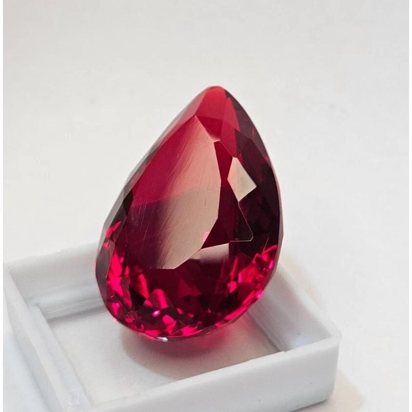 Ruby Natural Red Pear Cut Loose Certified Gemstone For Pendant Making