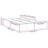 Storage Bed Frame with Storage Space Sonoma Oak 150 x 200 cm