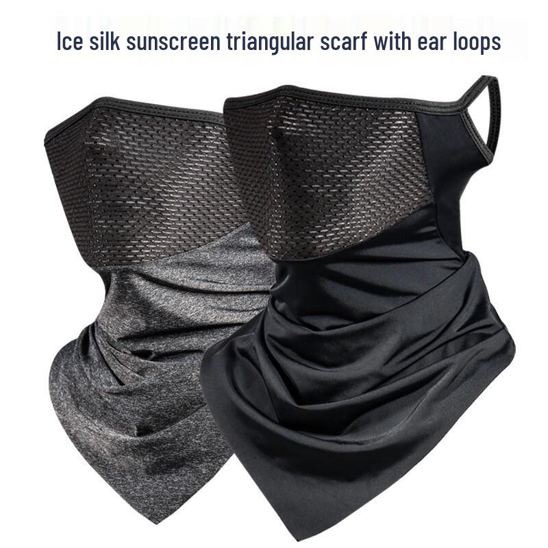 Ice Silk Sports Ear-Loop Sun Protection Neck Gaiter