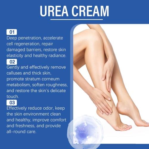 60% Urea Cream for Foot Use - Softens Dead Skin Cells, Naturally Exfoliates, and Provides Excellent Moisturizing Properties for Dry, Cracked Skin. Ide