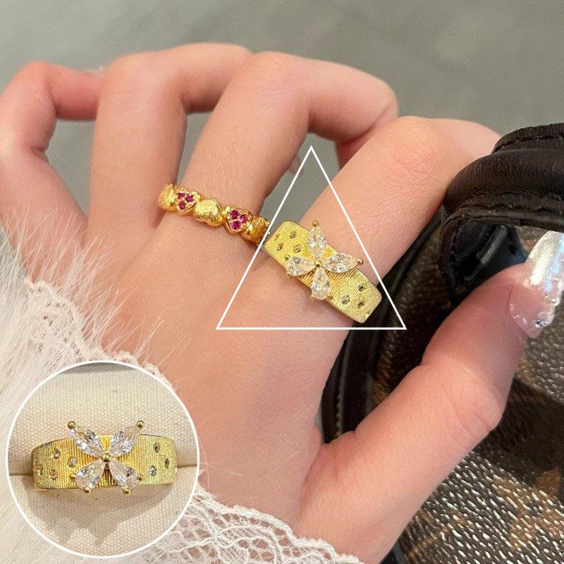 Elegant S925 Silver-Plated Light Blue Open Ring for Women - Versatile, Fashionable, and Luxurious Index Finger Design.