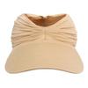 Sun Pleated Visor Hat  Empty Top Baseball Sun Cap Ladies Sun Hats with UV Protection Beach Sun Hats for Women