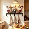 Halloween Wall-mounted Hooks Chef Statue Wall Hanging Rack Creative Wall Decor  Home Decoration