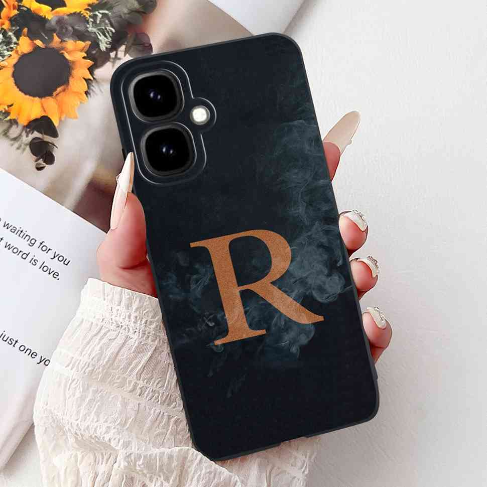For Infinix Smart 10 4G 6.67" 2025 Case Popular Letter A-Z Crown Soft Silicone TPU Cover For Infinix Smart10 smart10 Phone Cases