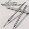 Stainless Steel Cuticle Pusher Nail Care Tool, Multi-Functional Dead Skin Remover, Portable and Durable, Foot Pedicure and Manic