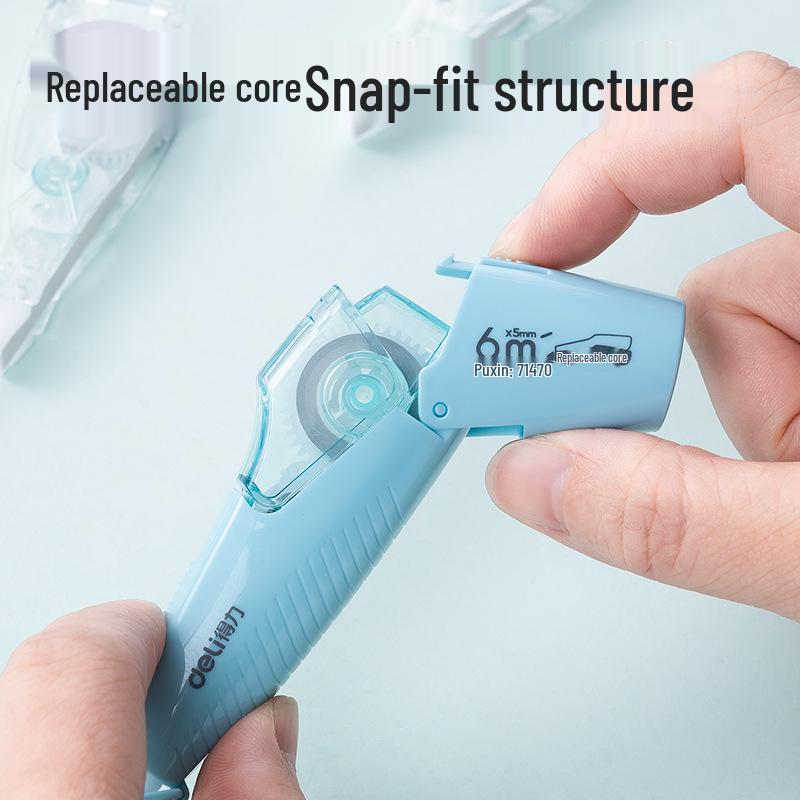 Deli Pen-Style Correction Tape, 5mm X 6m, Mixed Colors