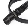 Belt Men'S Alloy Automatic Buckle Crocodile Pattern Belt Business Versatile Young People Cowhide Belt