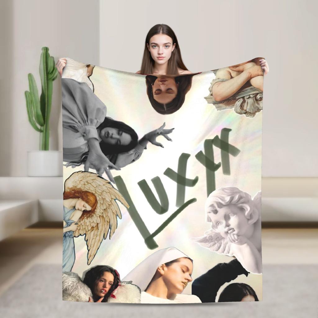 Rosalia Lux  Warm Soft Blanket  Picnic Plush Bedding Throws Fluffy Home Decor Flannel Bedspread Sofa Bed Cover