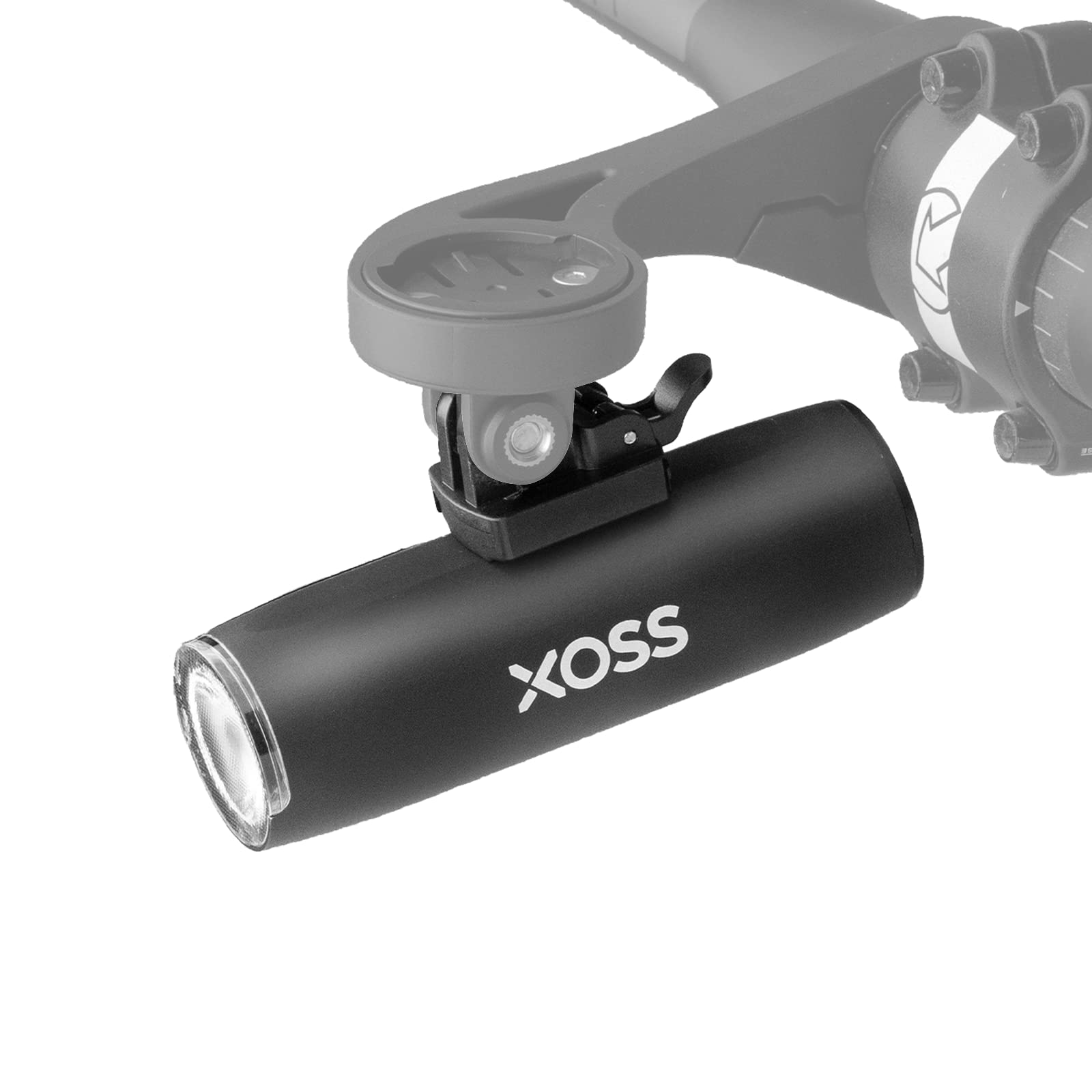 

XOSS Bicycle Road Bike USB 400 Large Capacity LED Front High 5 Dimming Can also be used as a Power Outage Earthquake Mountain Night Japanese чёрный
