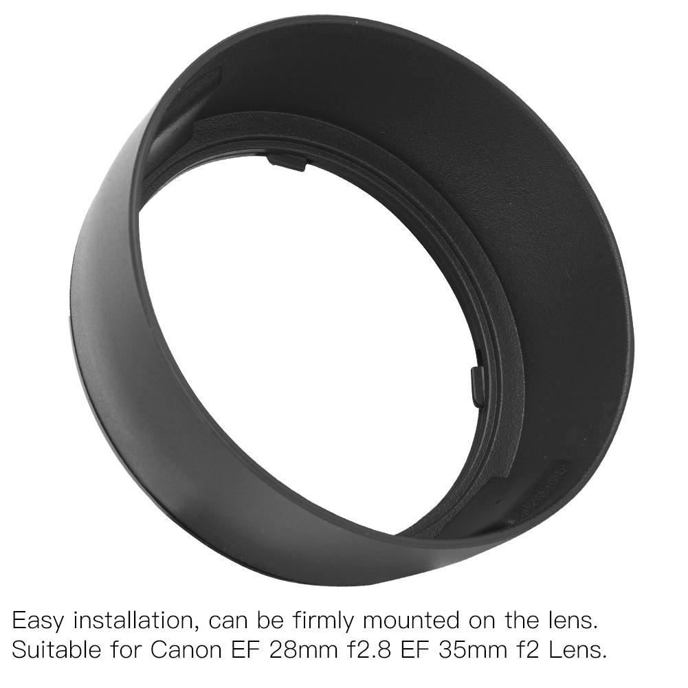 EW 65  ABS Mount Lens Hood Replacement for Canon EF 28mm f2.8 EF 35mm f2 Lens