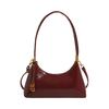 Niche crescent bag oil wax leather underarm bag women's new retro design single shoulder messenger bag