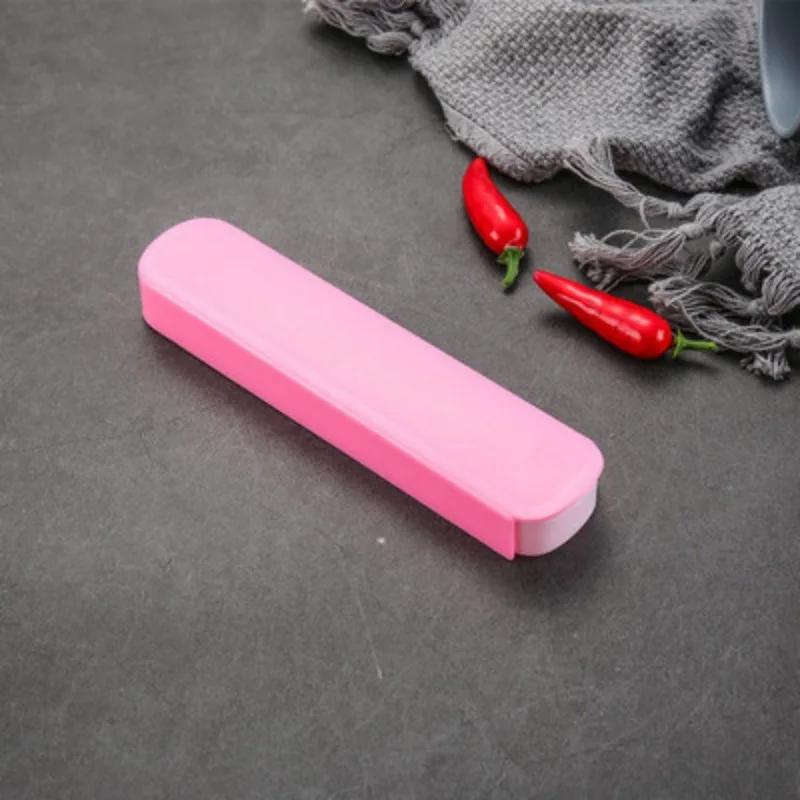 Universelle Tragbare PP Reise Geschirr Aufbewahrungsbox Etui Lebensmittelqualität Essgeschirr Küche Gabel Löffel Box Für Kind Schule Besteck