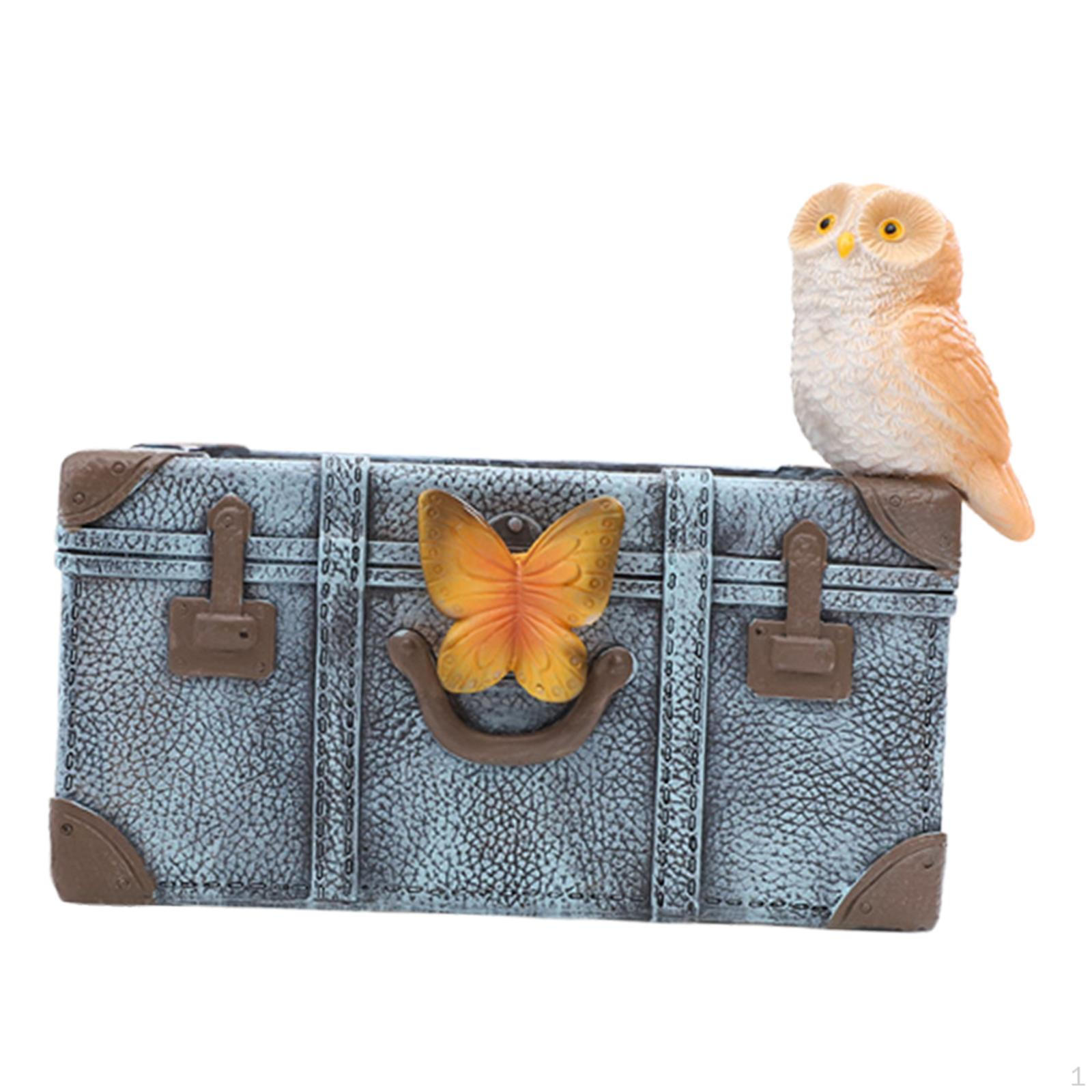 

Bonsai Plant Holder Resin Flower Pot with Drainage for Indoor Office Use синий