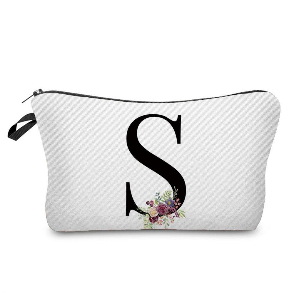 Women Letter Print Cosmetic Bag Toiletries Organize Travel Storage Case  6423 KTB