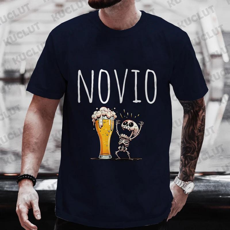 Spanish Evg Team Future Groom Man T Shirt Single Farewell Tees Wedding Top Funny Beer Bachelor Party Tshirt Father's Day Clothes