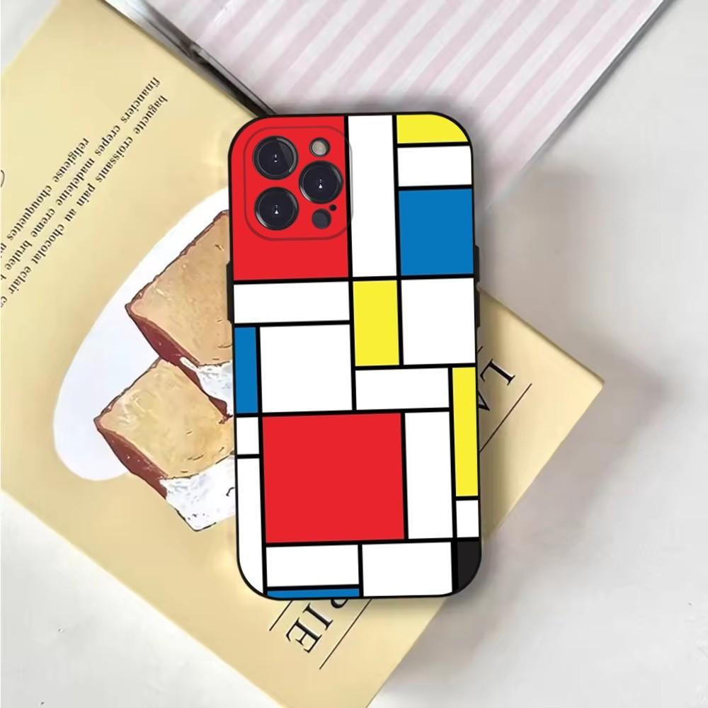Bauhaus Exhibition Phone Case For iPhone 16,15,14,13,12,11,Pro,X,XS,Max,XR,Plus,Mini Soft Black Cover