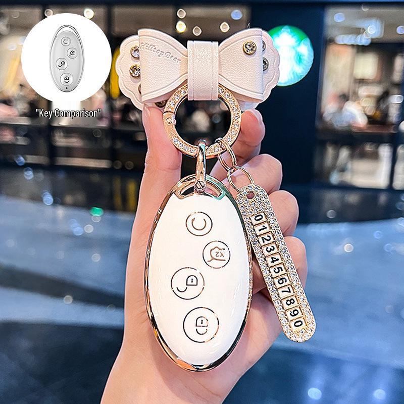 Compatible Key Case for BYD Models: Dolphin, Han, Qin Plus DMi, Song Pro, Yuan, Tang, Seagull EV, Destroyer 05, Seal 06