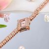 Fashion Luxury Watches for Women Crystal Quartz Rhombus Bracelet Wrist Watch Gold Diamond Creative Bangle Watch Relogio Feminino