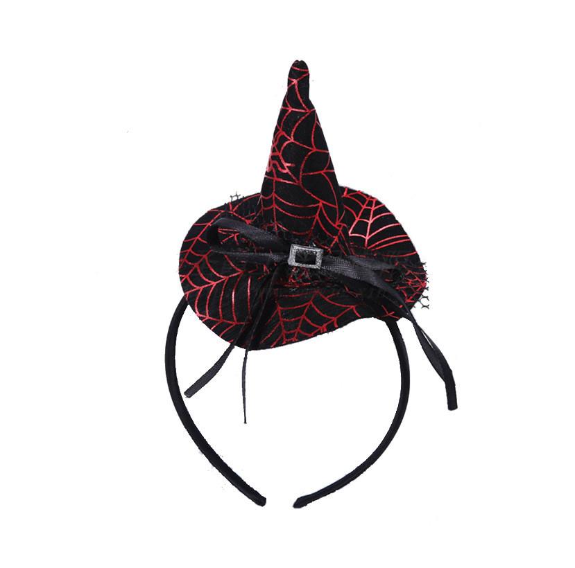 Handmade Halloween Hair Accessory With Spider And Witch Hat For Cosplay And Parties
