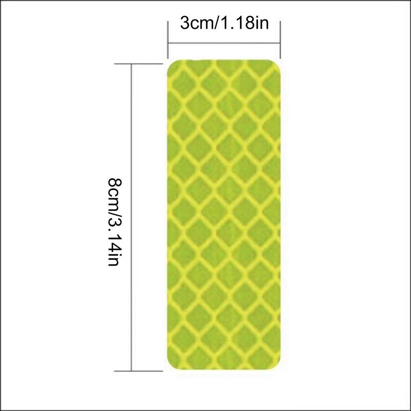 Bicycle Reflector Stickers Warning Reflective Stickers 50pcs Conspicuity Water Resistant Easy To Use Universal Reflective Tape