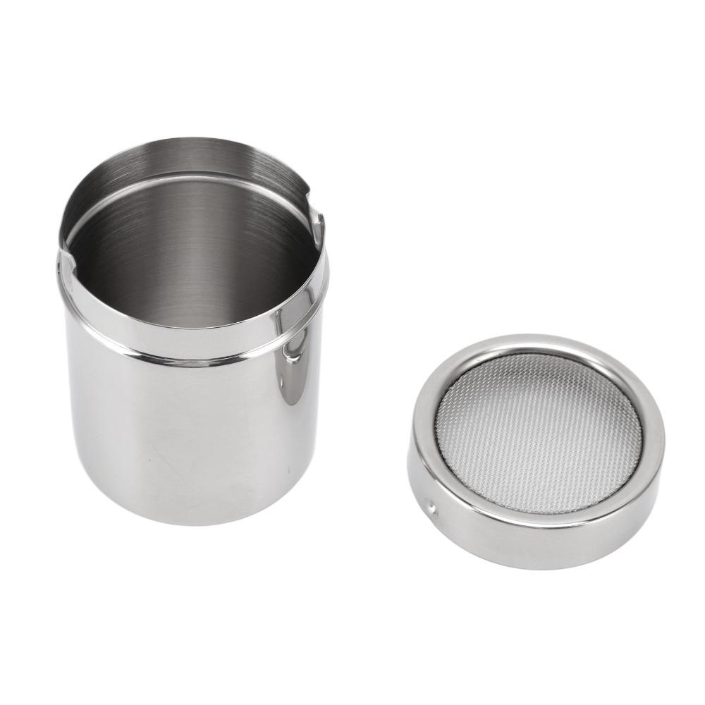 Rustproof Flour Sifter Shaker Stainless Steel Seasoning Shaker Dredge Salt Dispenser For Baking