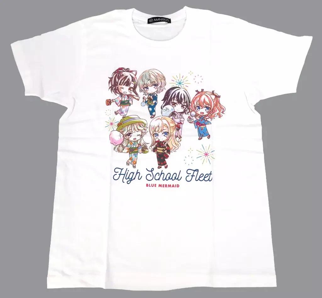 almabianca highschool fleet koko mina anime art t T-Shirt white m size 2018 sale 2XL