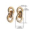 Retro Gold European & American Punk Style Women's Hoop Earrings