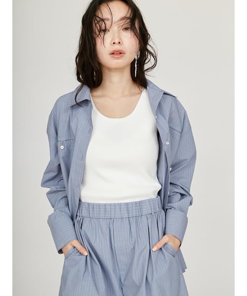 Emi Cotton Rib Knit Tank OWHT Women's Top, 13WNT252044,